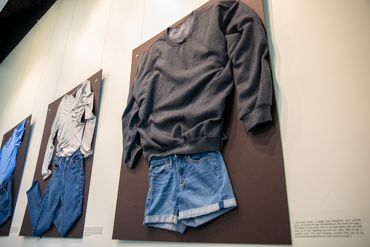 Clothing in an art gallery 