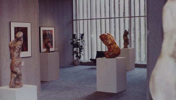 A room of sculptures